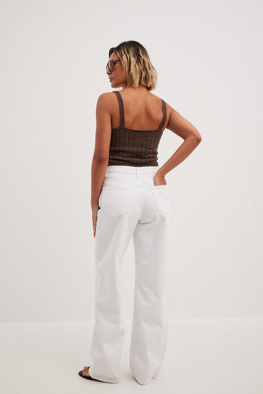 Loose Mid Waist Jeans For Womens - PRINDA - Jeans -