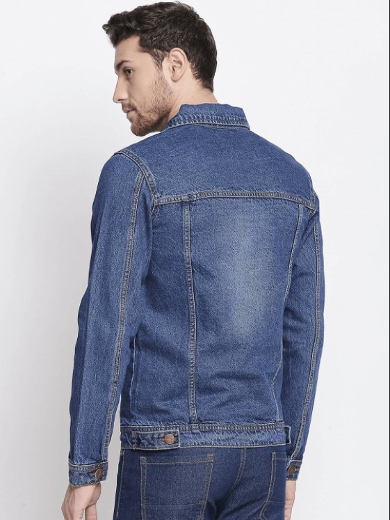 Mens Denim Jacket Blue - PRINDA - Denim Jacket -