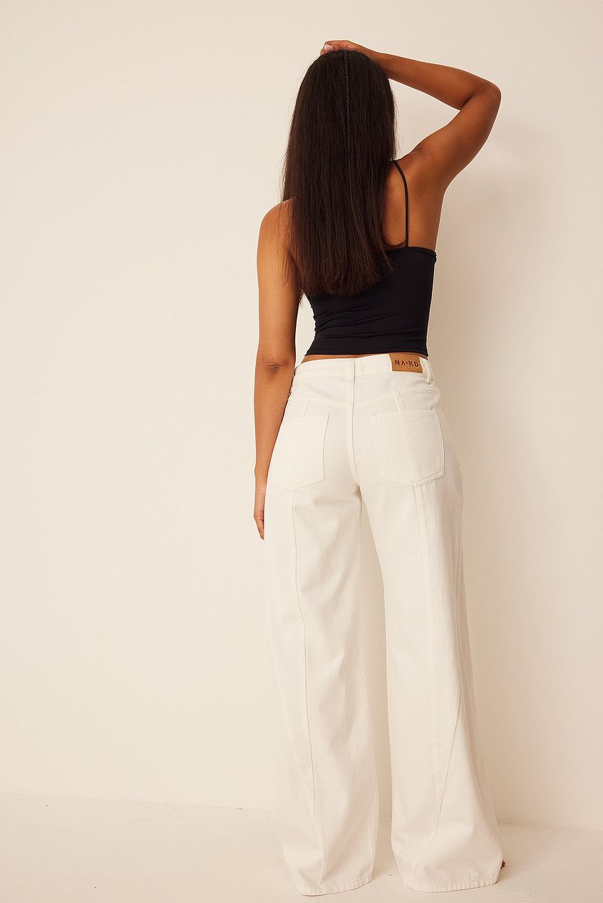 Mid Rise Straight Denim For Womens - PRINDA - Jeans -