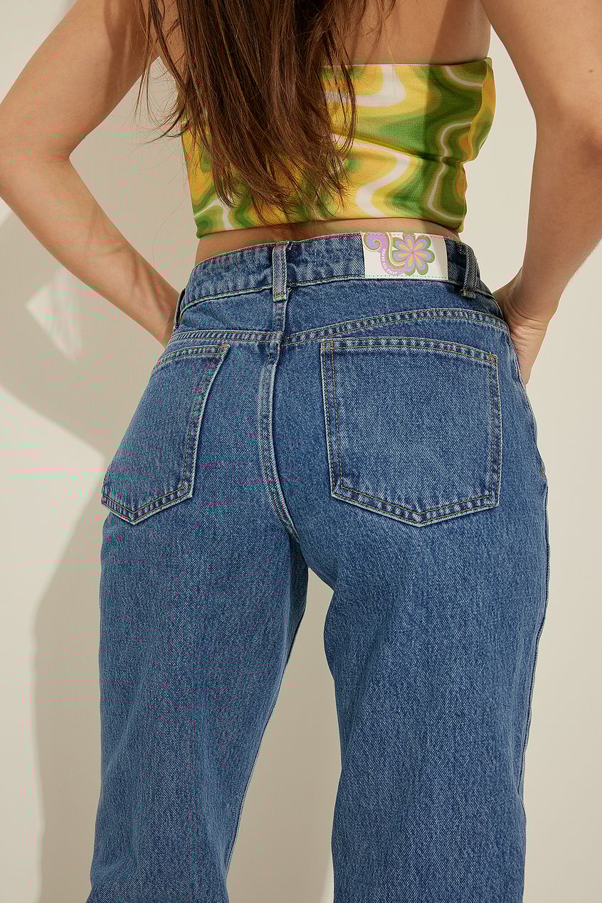 Mid Rise Straight Jeans For Womens - PRINDA - Jeans -