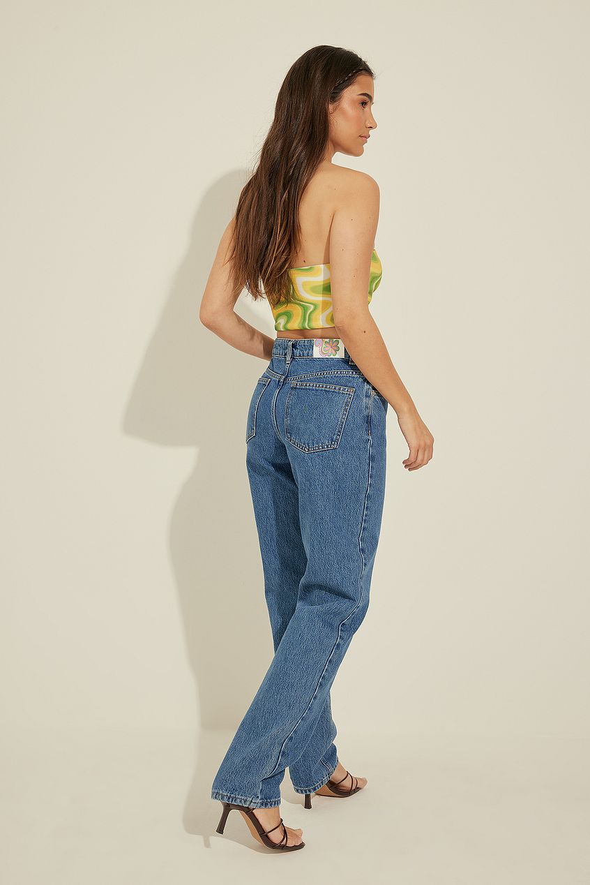 Mid Rise Straight Jeans For Womens - PRINDA - Jeans -