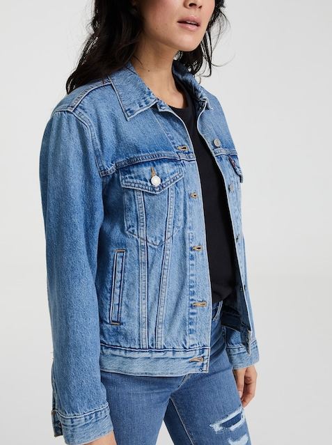 Organic Blue Womens Jacket - PRINDA - Denim Jackets -