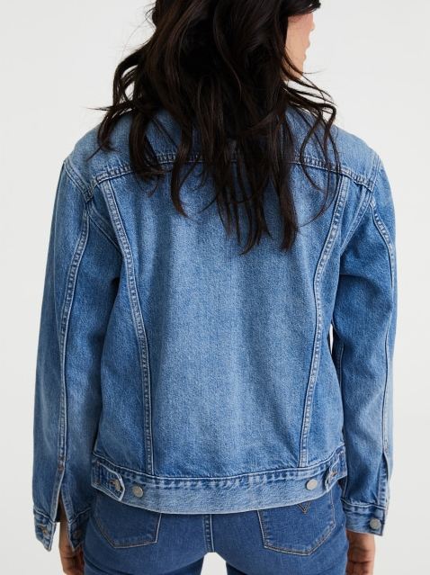 Organic Blue Womens Jacket - PRINDA - Denim Jackets -