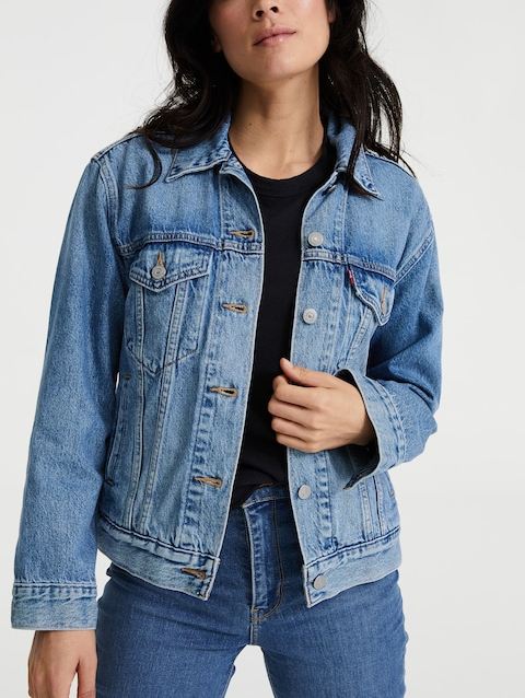 Organic Blue Womens Jacket - PRINDA - Denim Jackets -