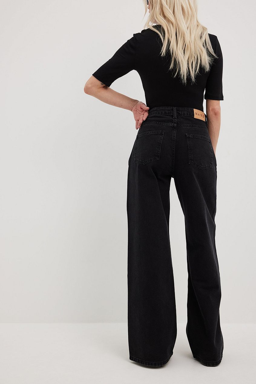 Organic Extra Wide Leg Denim For Womens - PRINDA - Jeans -