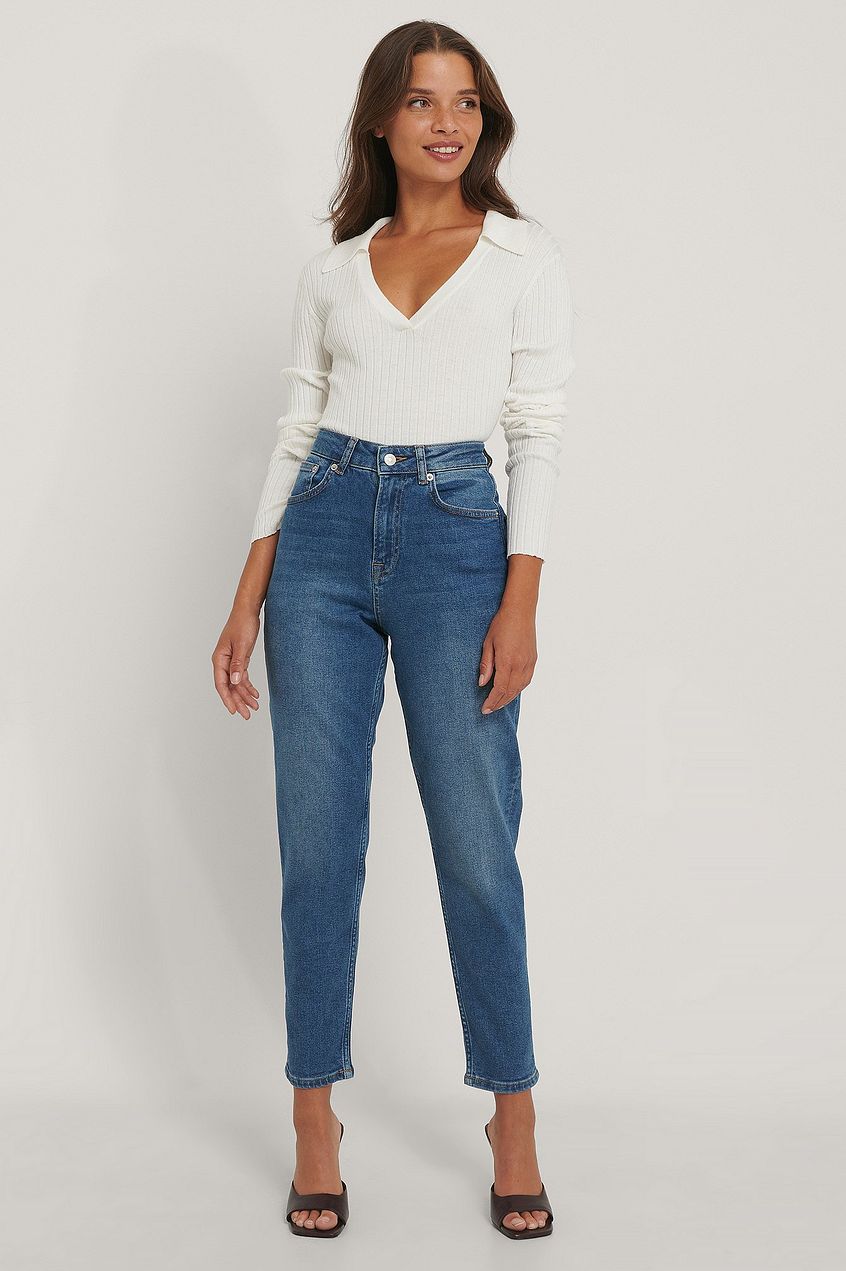 Organic Mom Jeans For Womens - PRINDA - Jeans -