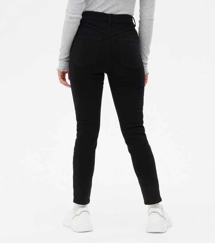 Petite Black Dark Wash Lift & Shape Jenna Skinny Jeans - PRINDA - Jeans -
