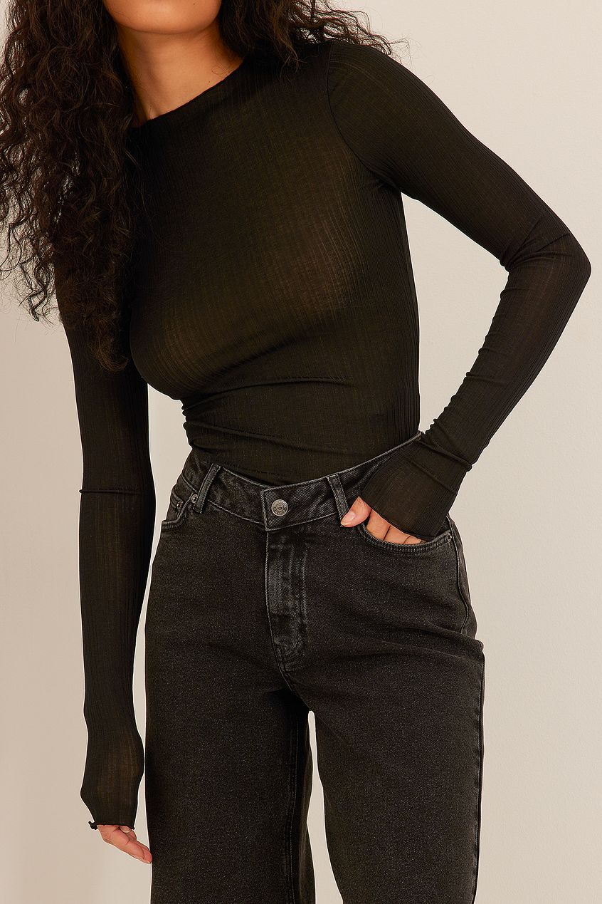 Raw Hem Denim For Womens - PRINDA - Jeans -