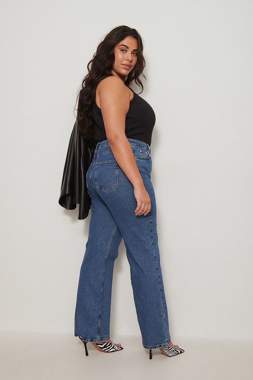 Recycled Relaxed Full Length Jeans For Womens - PRINDA - Jeans -