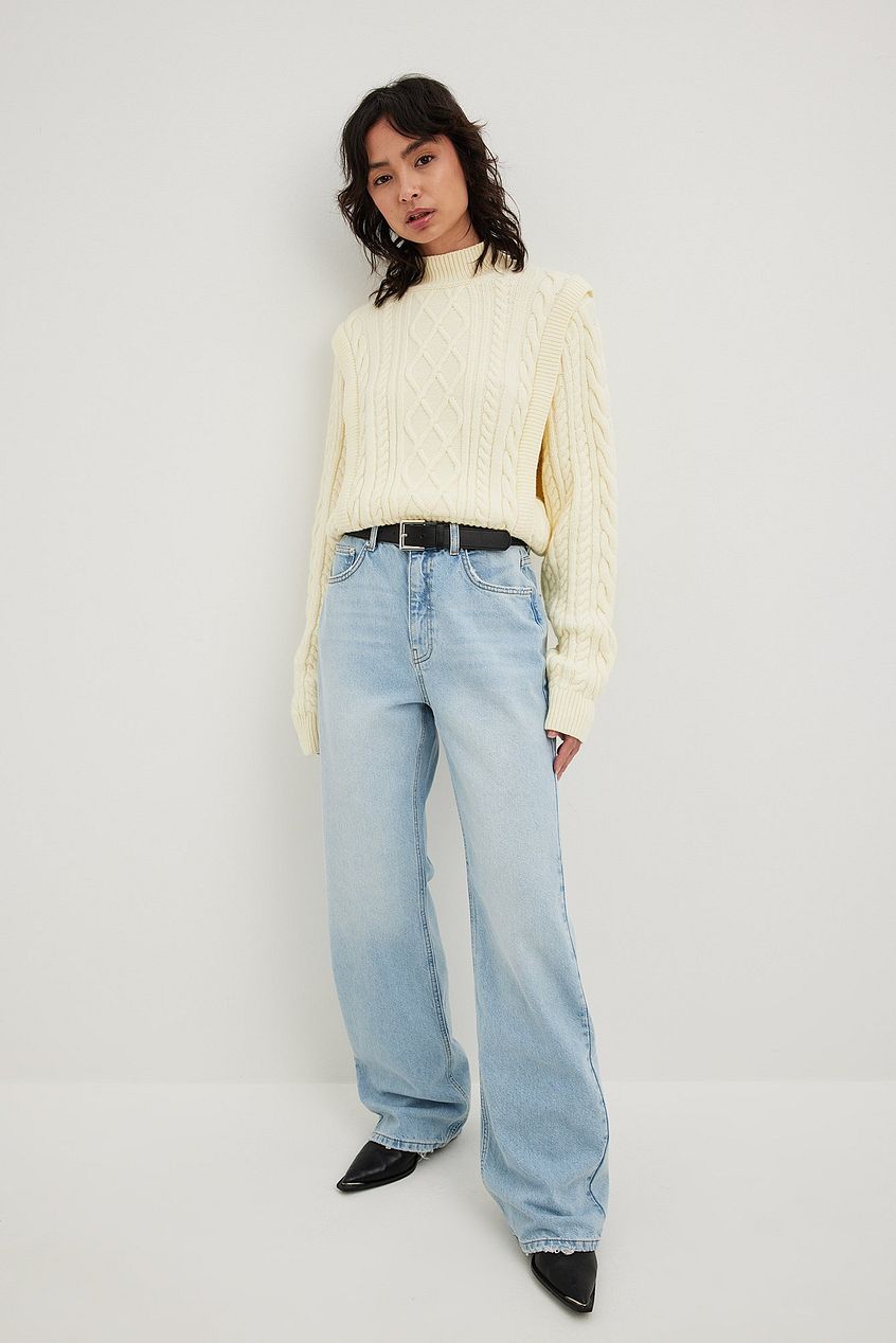 Relaxed Full Length Jeans For Womens - PRINDA - Jeans -