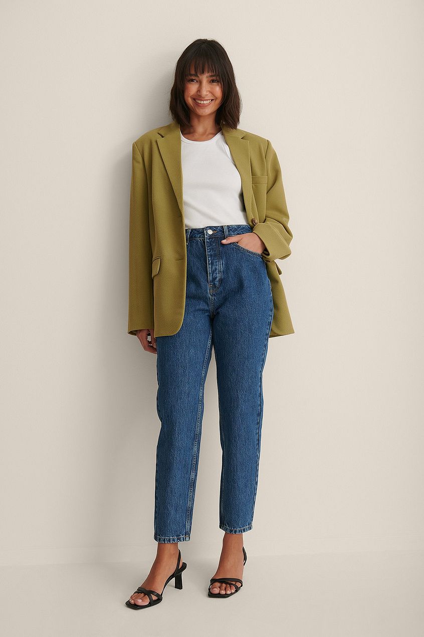 Rigid Mom Jeans For Womens - PRINDA - Jeans -