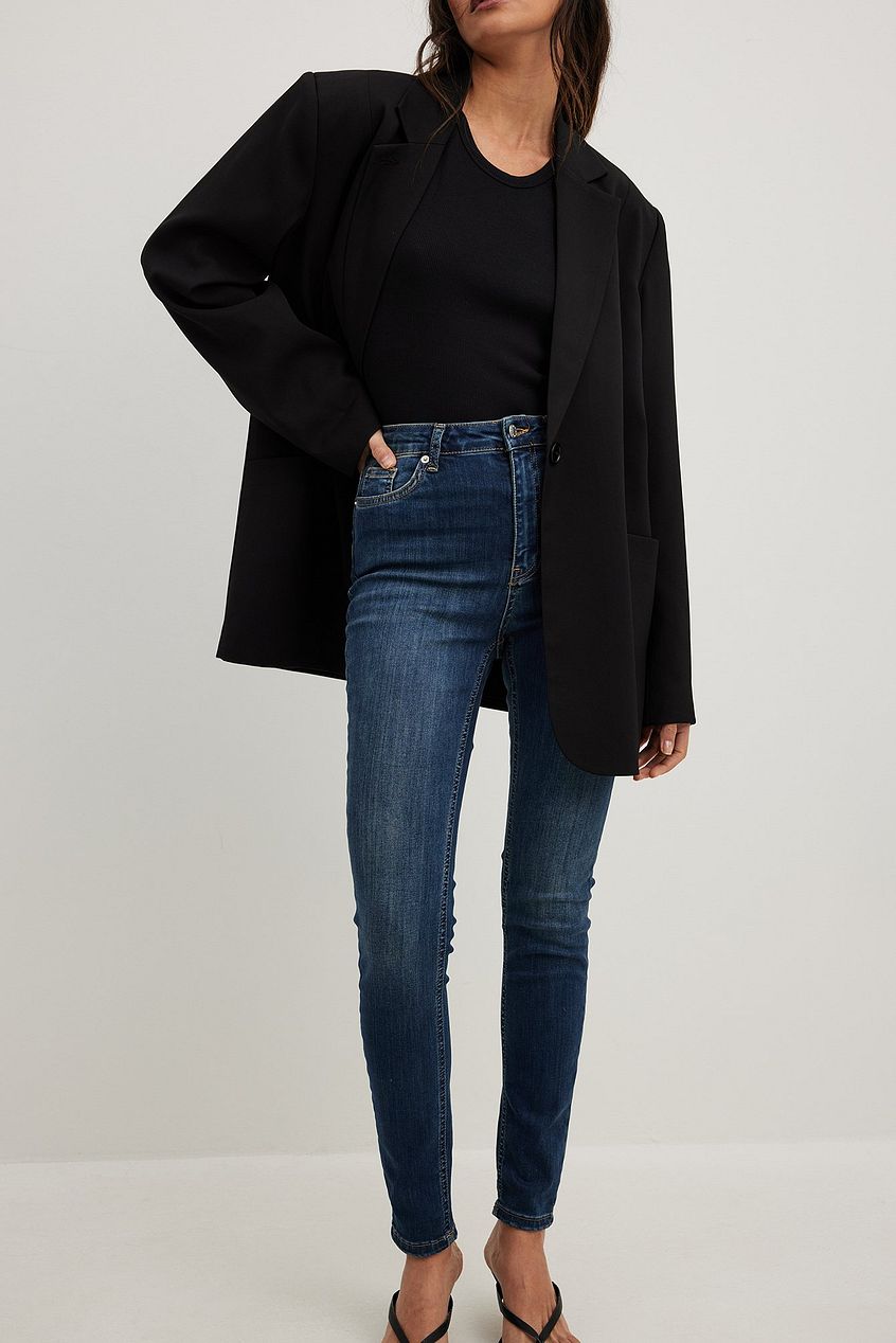 Skinny High Waist Stretch Jeans For Womens - PRINDA - Jeans -
