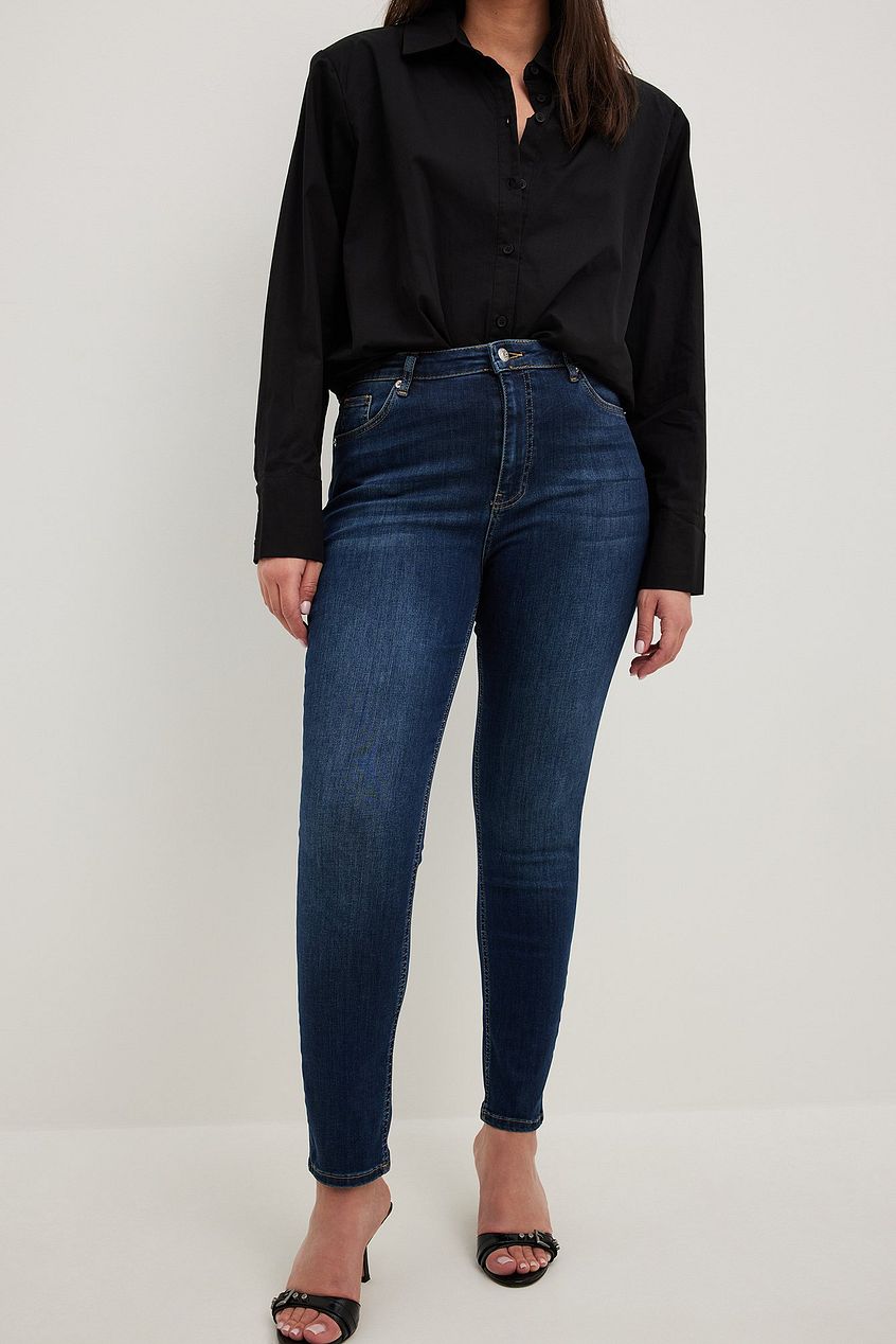 Skinny High Waist Stretch Jeans For Womens - PRINDA - Jeans -