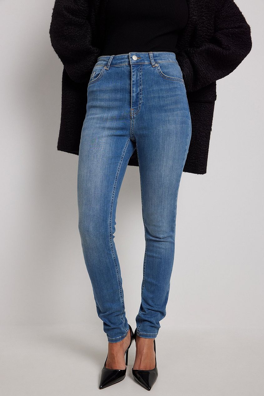 Skinny High Waist Stretch Jeans For Womens - PRINDA - Jeans -