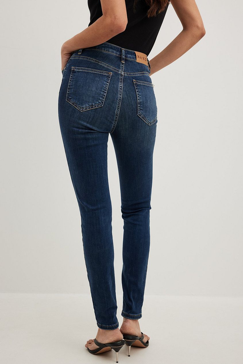 Skinny High Waist Stretch Jeans For Womens - PRINDA - Jeans -