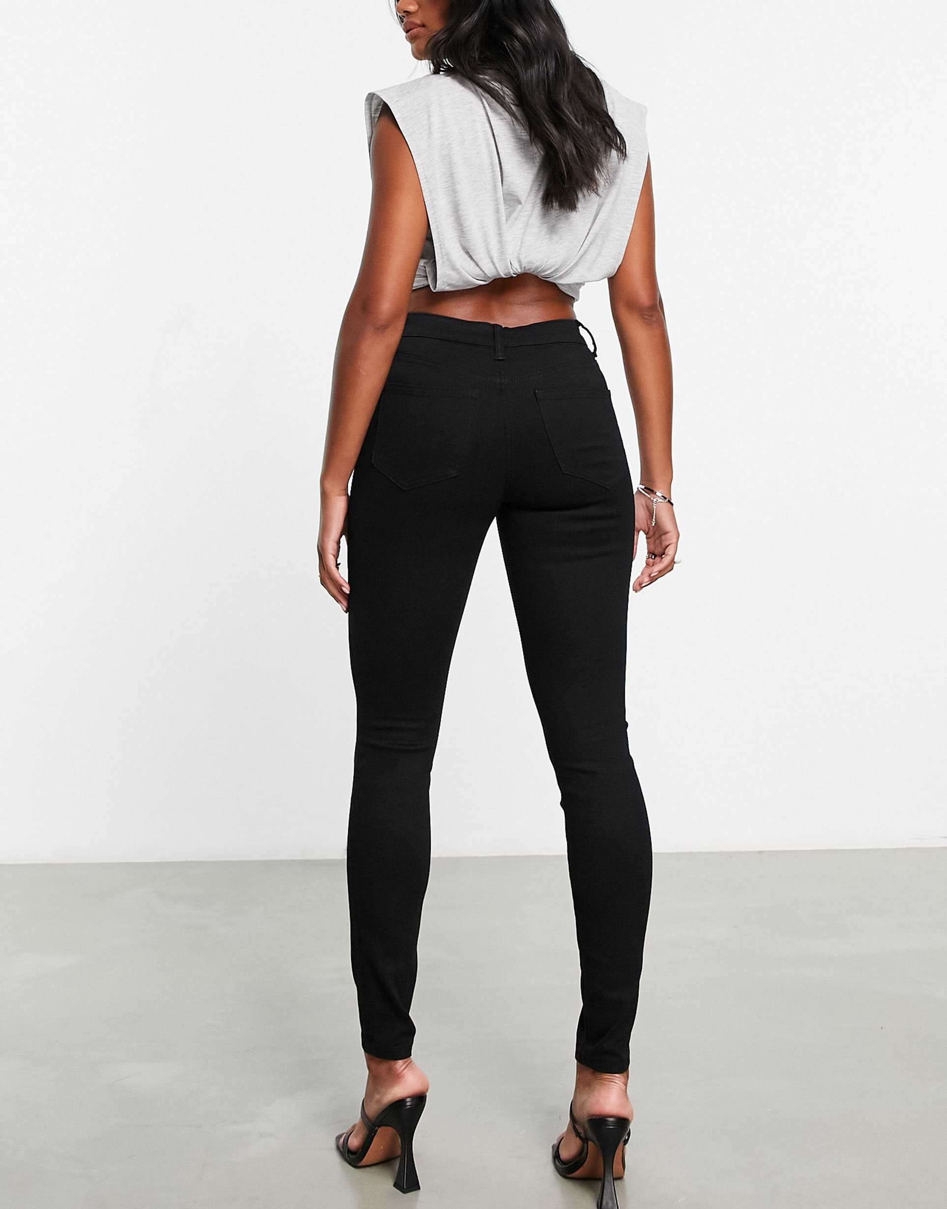 Women Clean Black Skinny Jeans – Stretch Fit | PRINDA