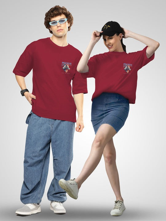 Unisex Twistform Twinny Zone Pack of 2 EWolf Printed Cotton Oversized T-Shirts – Premium Streetwear in Pakistan | PRINDA