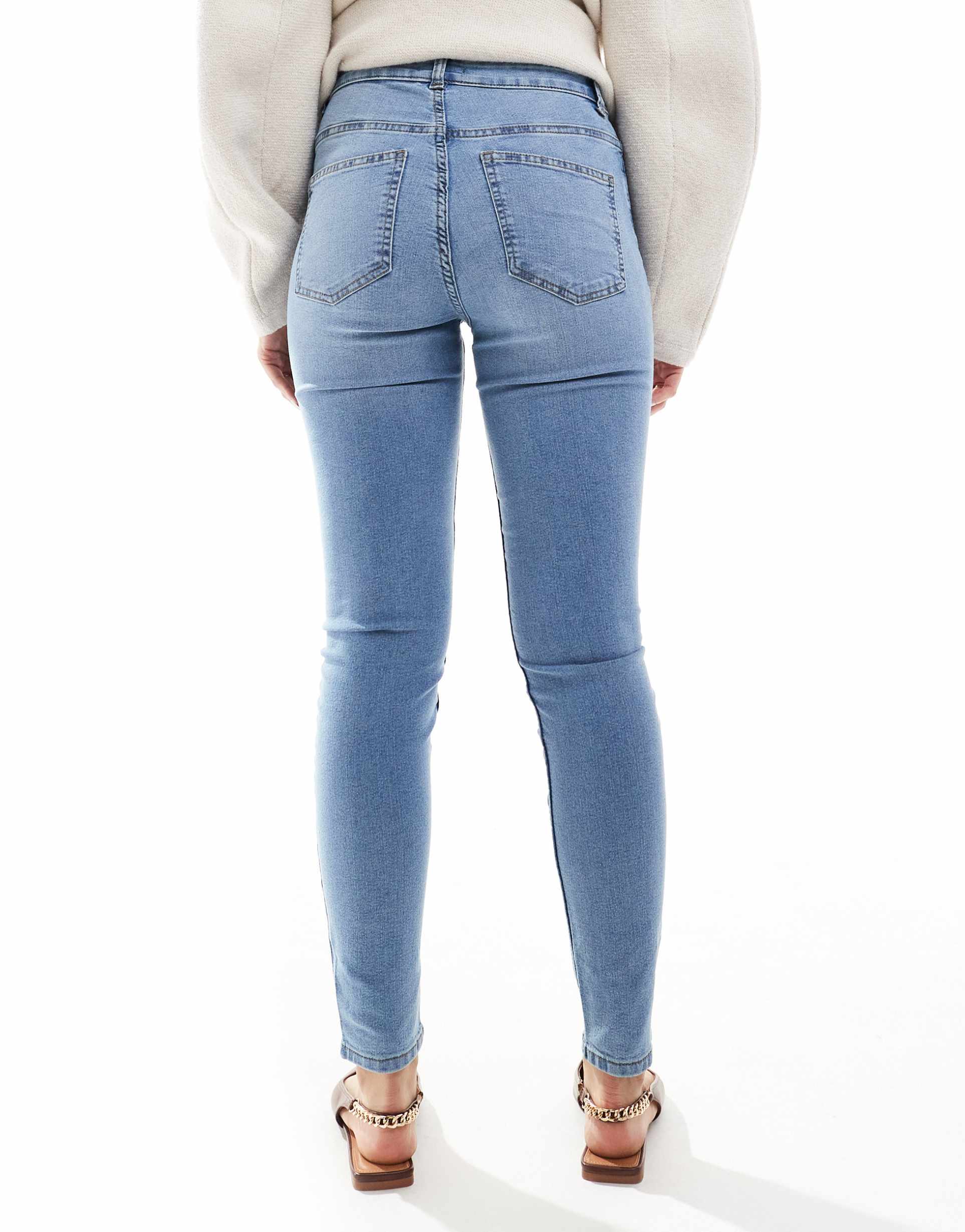 Skinny Jeans in Mid Blue – Slim Fit Stretch Denim for Men in Pakistan | PRINDA