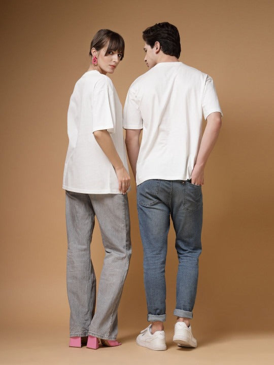 Unisex Typography Printed Oversized T-Shirt – Trendy Cotton Streetwear in Pakistan | PRINDA
