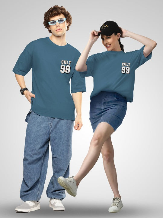 Unisex Twistform Twinny Zone Pack Of 2 Cult99 Printed Cotton Oversized T-shirts – Trendy Streetwear in Pakistan | PRINDA