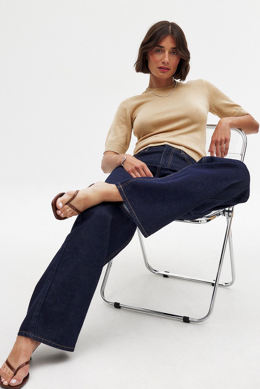 Women Wide High Waist Jeans – Flattering Wide-Leg, Tummy-Smoothing, All-Day Comfort Denim for Pakistan | PRINDA