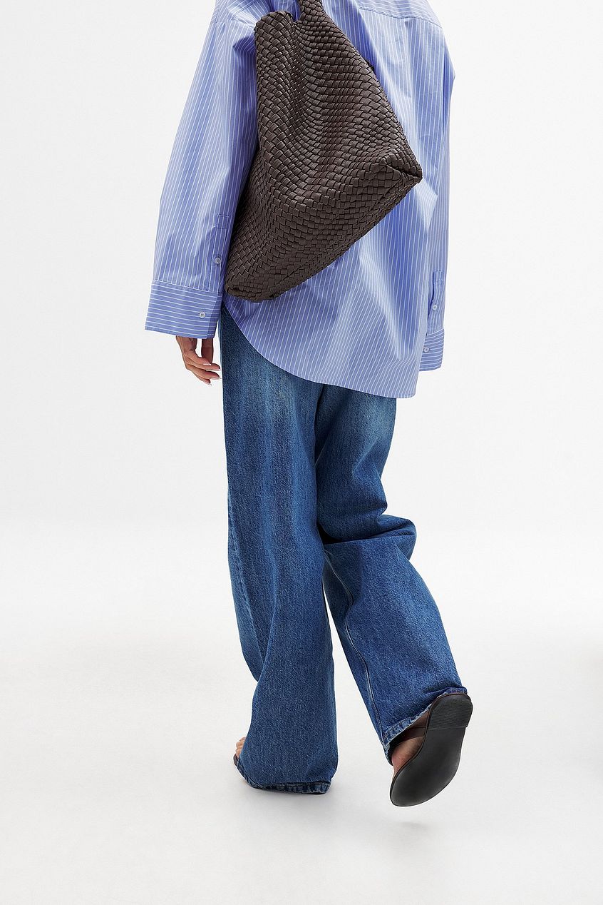 Women Mid Waist Loose Straight Denim – Comfortable Mid-Rise Straight-Leg Jeans for Everyday Pakistani Style | PRINDA