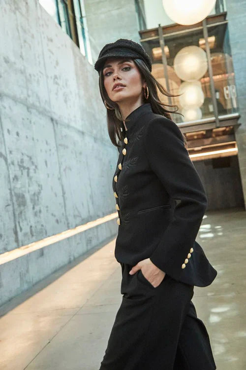 PRINDA Black Military Women Blazer