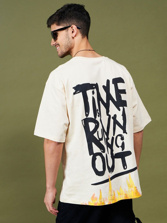 Unisex Typography Printed Pockets Boxy T-shirt – Trendy Streetwear in Pakistan | PRINDA