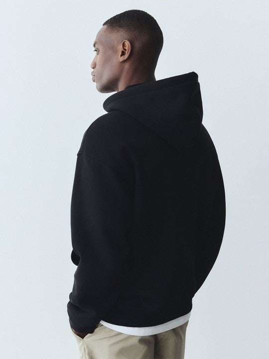 Men Loose Fit Zip-Through Hoodie – Casual Cotton Zipper Sweatshirt for Pakistan | PRINDA