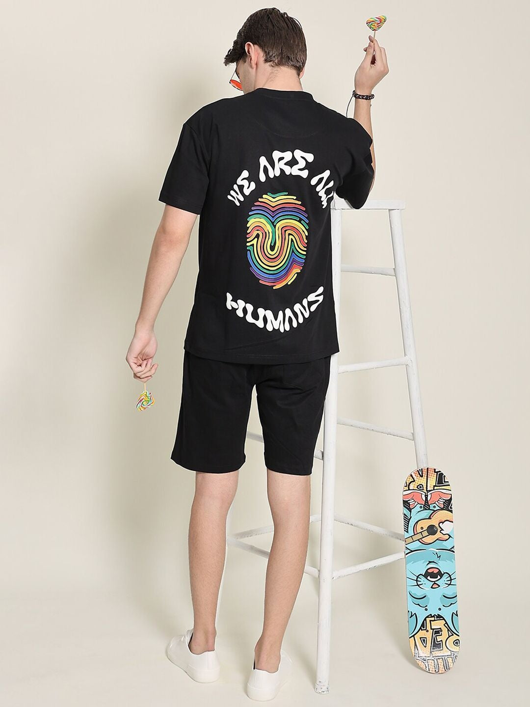Unisex Pride We Are All Humans Oversized T-shirt – Equality & Streetwear Fashion in Pakistan | PRINDA