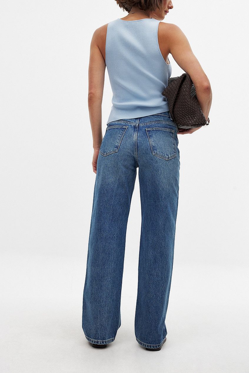 Women Mid Waist Straight Jeans – Classic Straight-Leg Denim for Daily Style in Pakistan | PRINDA