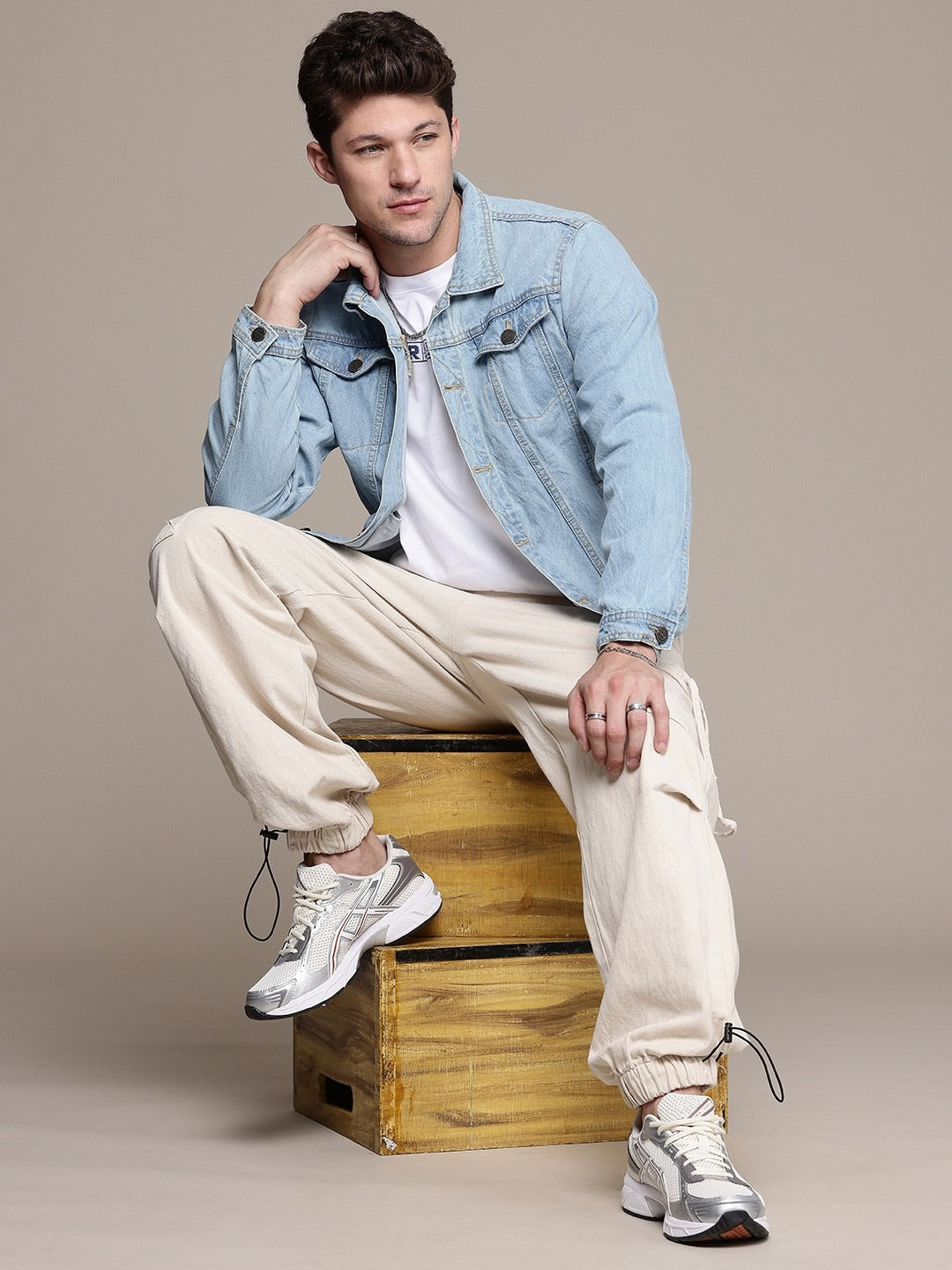 The Life Co. Pure Cotton Denim Jacket – Breathable Everyday Outerwear for Men in Pakistan | PARINDA