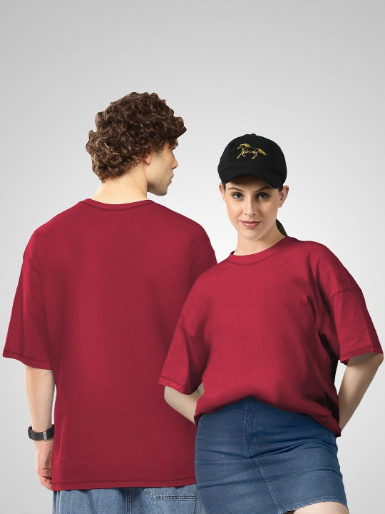Unisex Twistform Twinny Zone Pack of 2 Solid Cotton Oversized T-Shirts – Trendy Streetwear in Pakistan | PRINDA