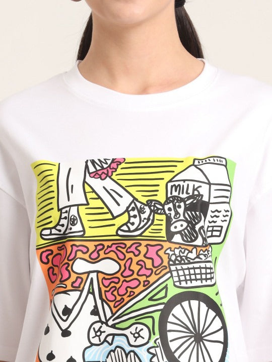 Unisex Milky Day Graphic Printed T-Shirt in Pakistan | PRINDA