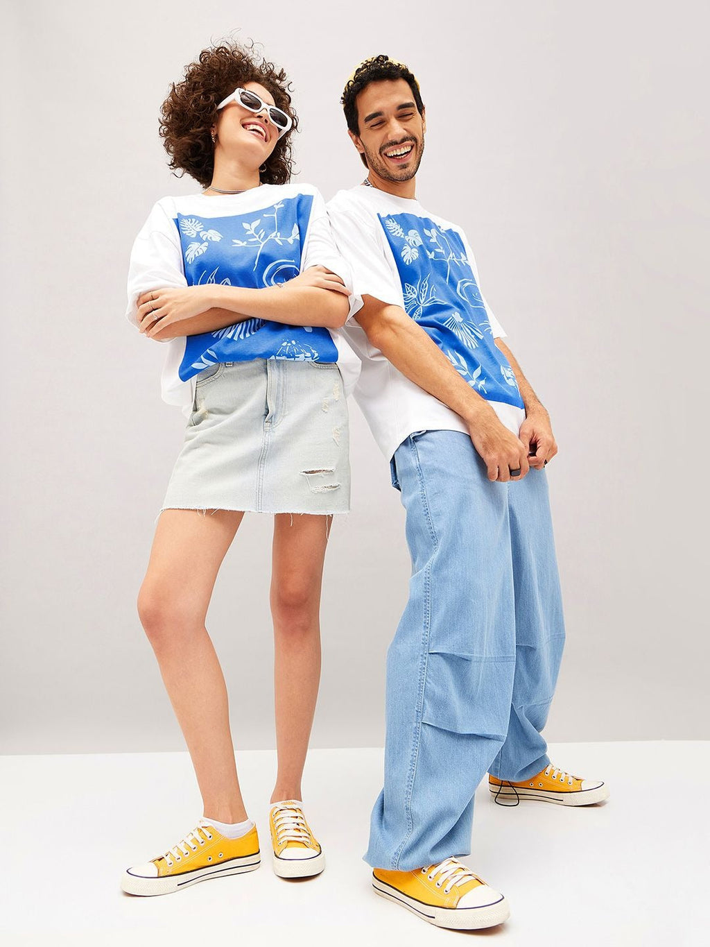 Unisex White Typography Printed Pure Cotton Oversized T-Shirt in Pakistan – Trendy Streetwear by PRINDA