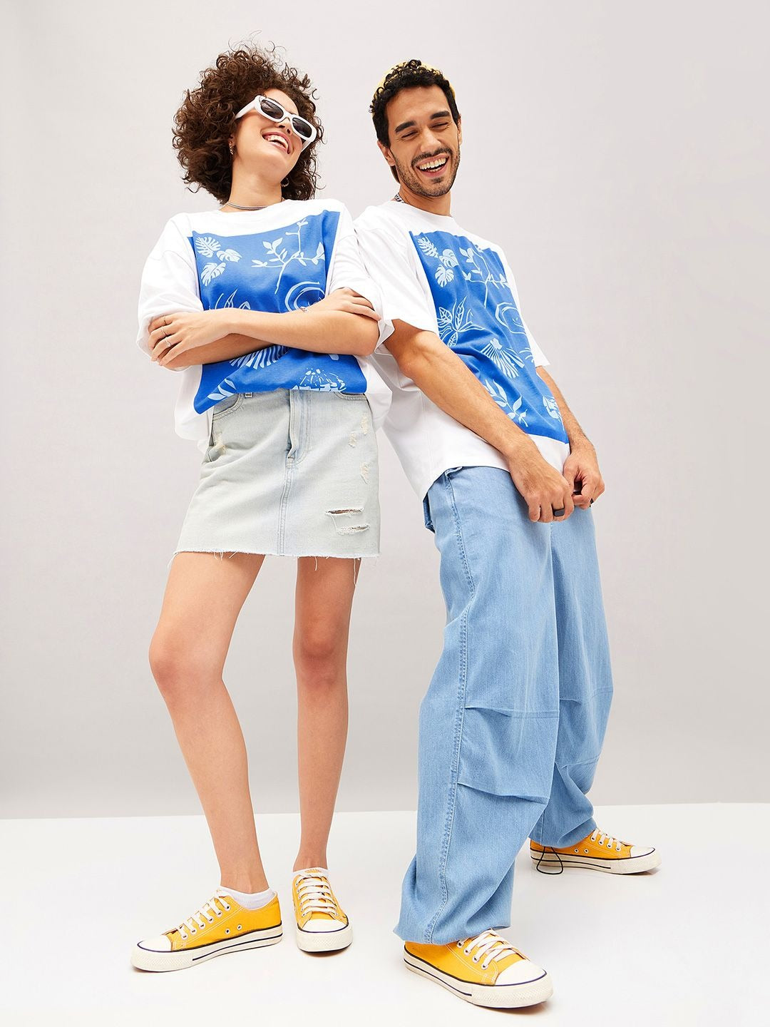 Unisex White Typography Printed Pure Cotton Oversized T-Shirt in Pakistan – Trendy Streetwear by PRINDA