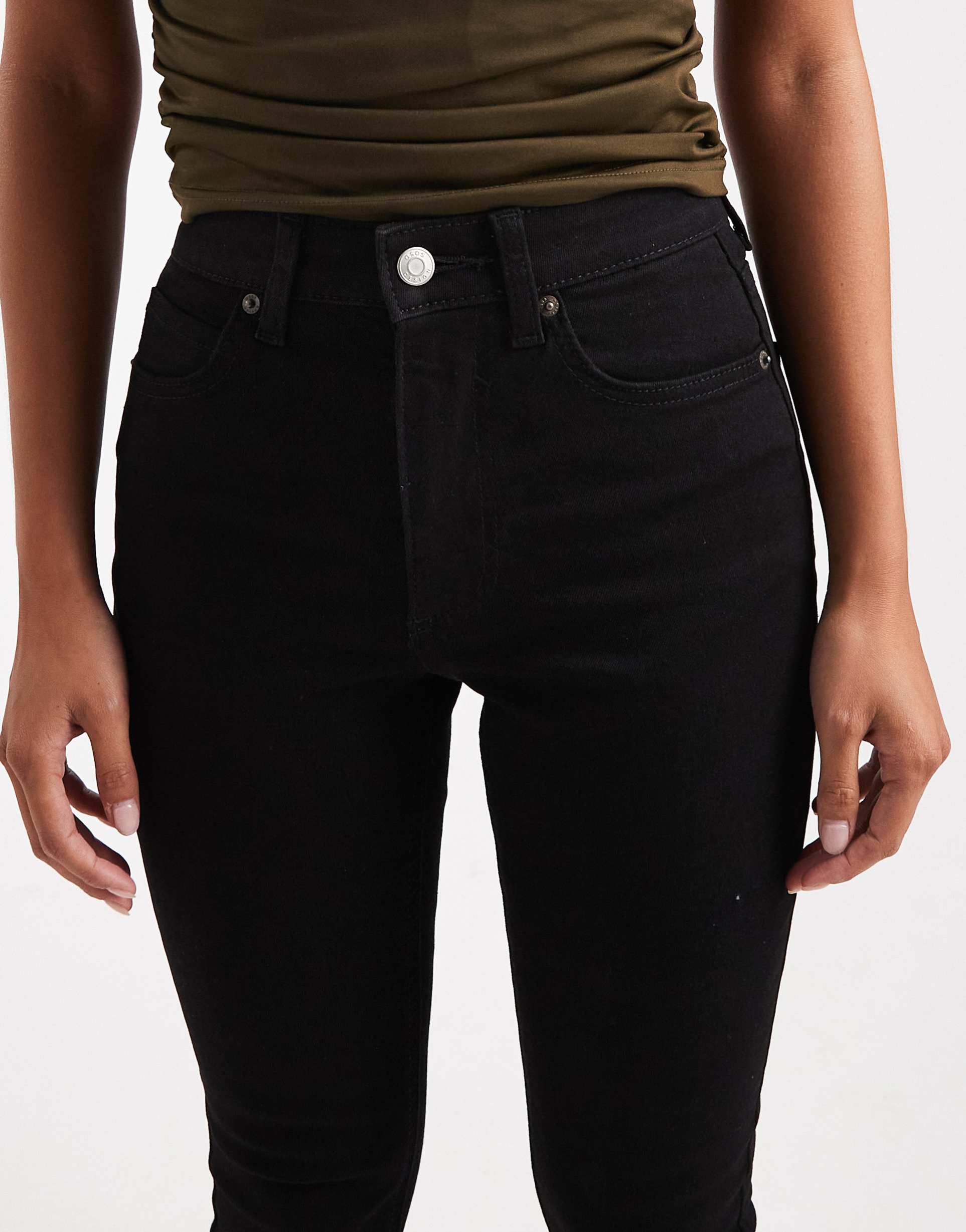 Women Skinny Jeans in Clean Black – Stretchable Slim Fit Denim | PRINDA
