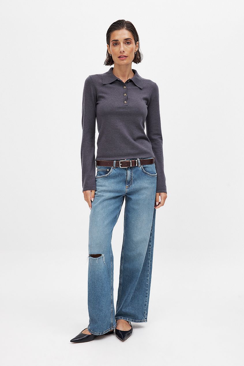 Women Wide Leg Mid Waist Jeans – Trendy Mid-Rise Wide Leg Denim for Pakistani Women | PRINDA