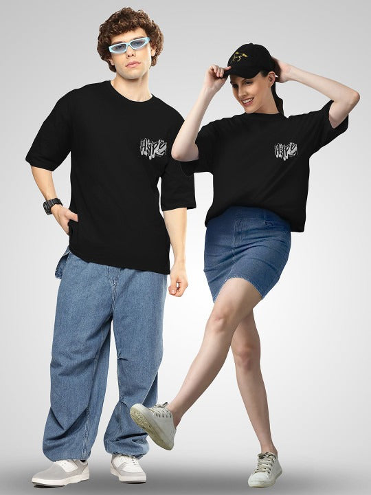 Unisex Twistform Twinny Zone Pack Of 2 HYPE Printed Cotton Oversized T-Shirts – Trendy Streetwear for Men & Women in Pakistan | PRINDA