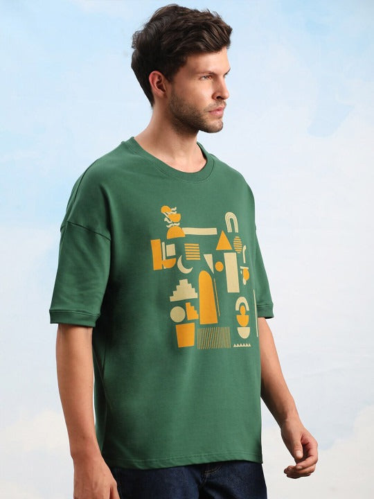 Dillinger Unisex Drop Shoulder Terry Cotton Oversized T-Shirt – Trendy Streetwear for Men & Women in Pakistan | PRINDA