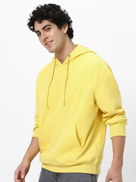 Men’s Cotton Solid Oversized Hooded Sweatshirt – Casual Winter Hoodie for Men in Pakistan | PRINDA