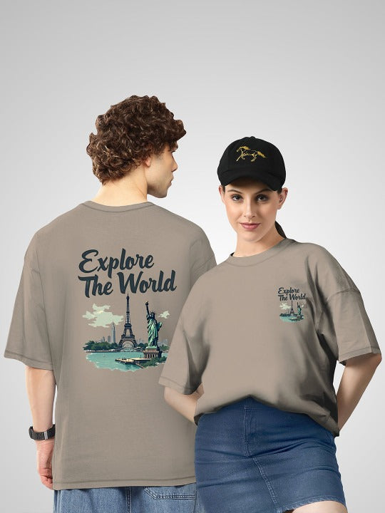 Unisex Twistform Twinny Zone Pack of 2 ExploreW2 Printed Cotton Oversized T-Shirts – Trendy Unisex Streetwear Tees in Pakistan | PRINDA