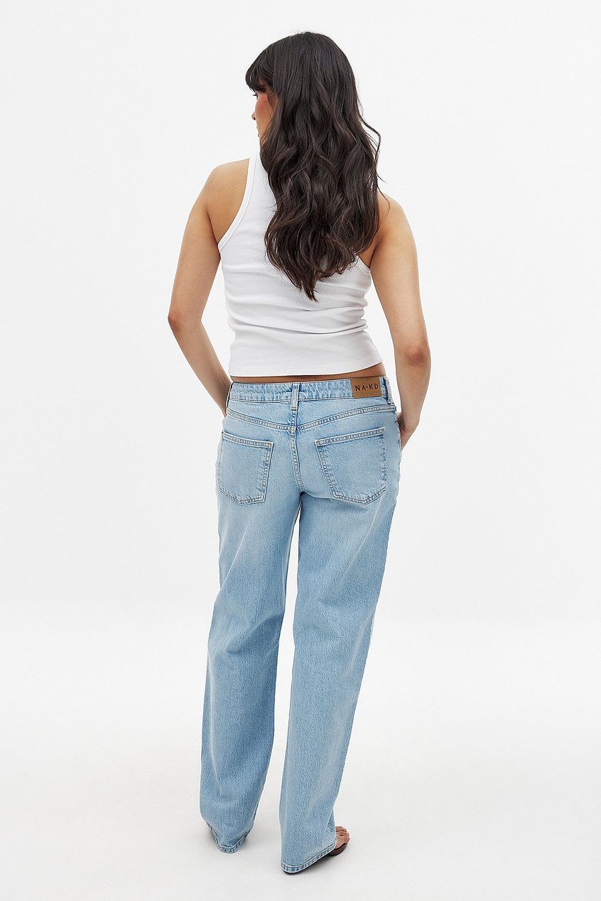 Women Straight Low Waist Jeans – Low-Rise Straight Leg Denim, Street-Ready Comfort | PRINDA