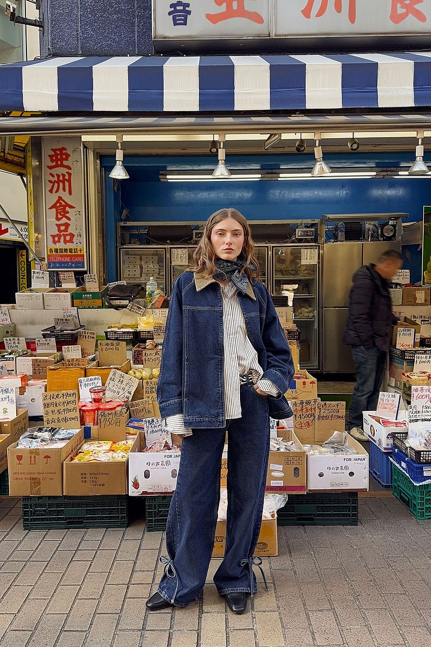 Women Tie Detail Denim Jeans – Tie-Front Waist Denim, Adjustable Fit & Fusion Style | PRINDA