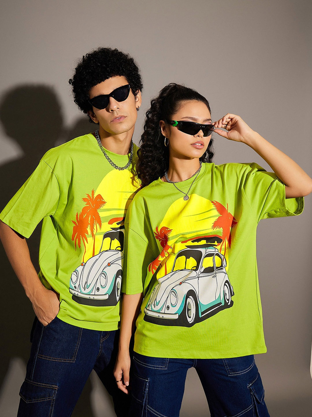 Unisex Graphic Printed Oversized Pure Cotton T-shirt – Trendy Streetwear for Men & Women in Pakistan | PRINDA