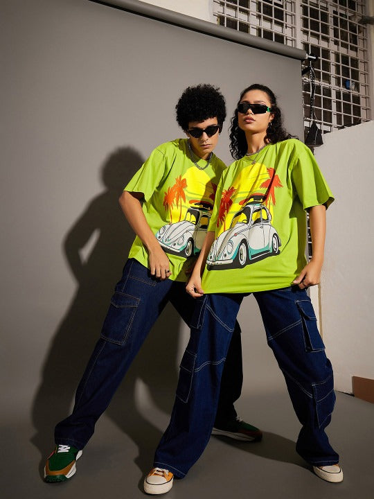 Unisex Graphic Printed Oversized Pure Cotton T-shirt – Trendy Streetwear for Men & Women in Pakistan | PRINDA