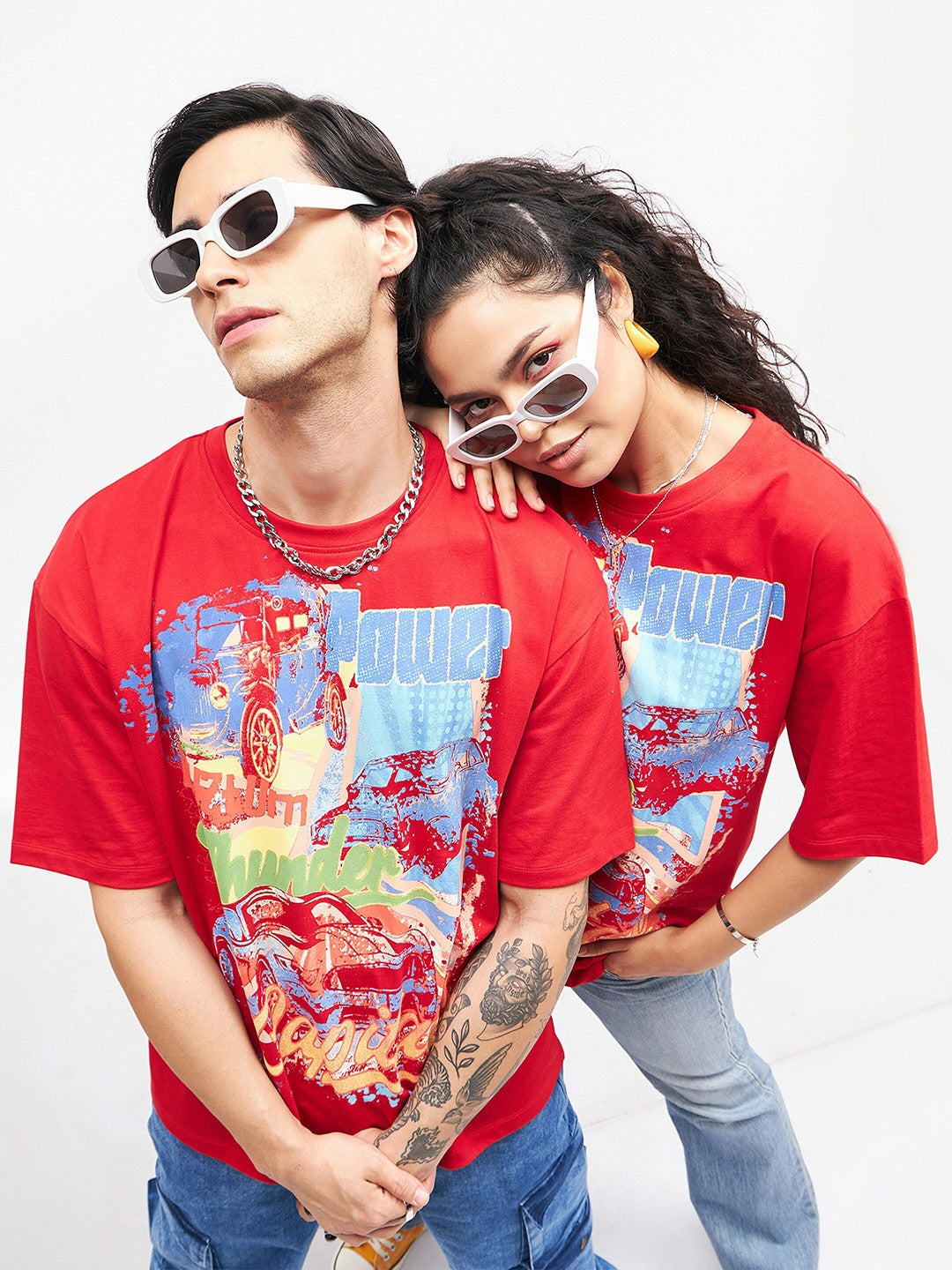 Graphic Printed Oversized Cotton T-shirt – Trendy Streetwear for Men & Women in Pakistan | PRINDA
