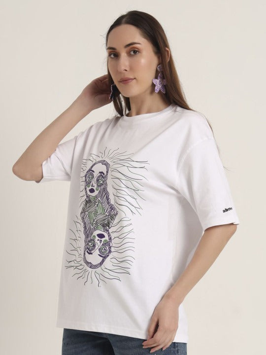 Unisex Overthinker Graphic Printed Cotton Oversized T-Shirt – Trendy Streetwear for Men & Women in Pakistan | PRINDA