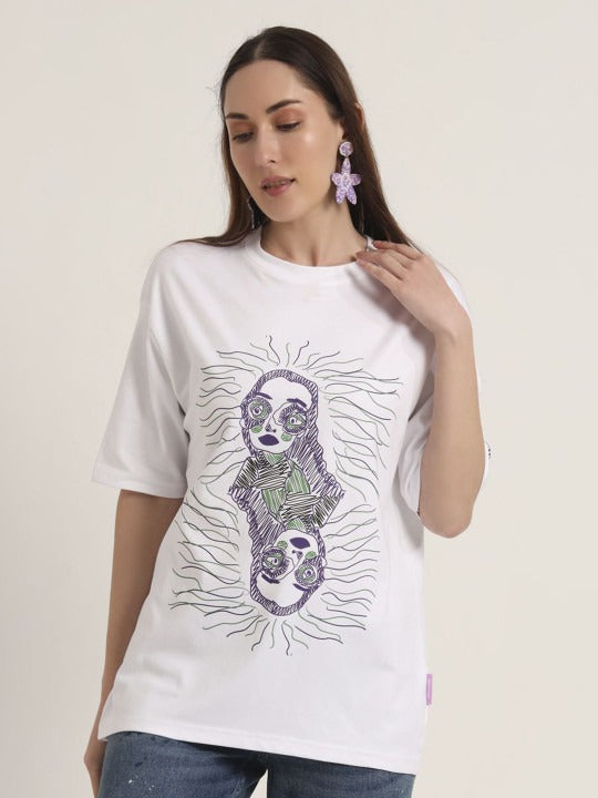 Unisex Overthinker Graphic Printed Cotton Oversized T-Shirt – Trendy Streetwear for Men & Women in Pakistan | PRINDA