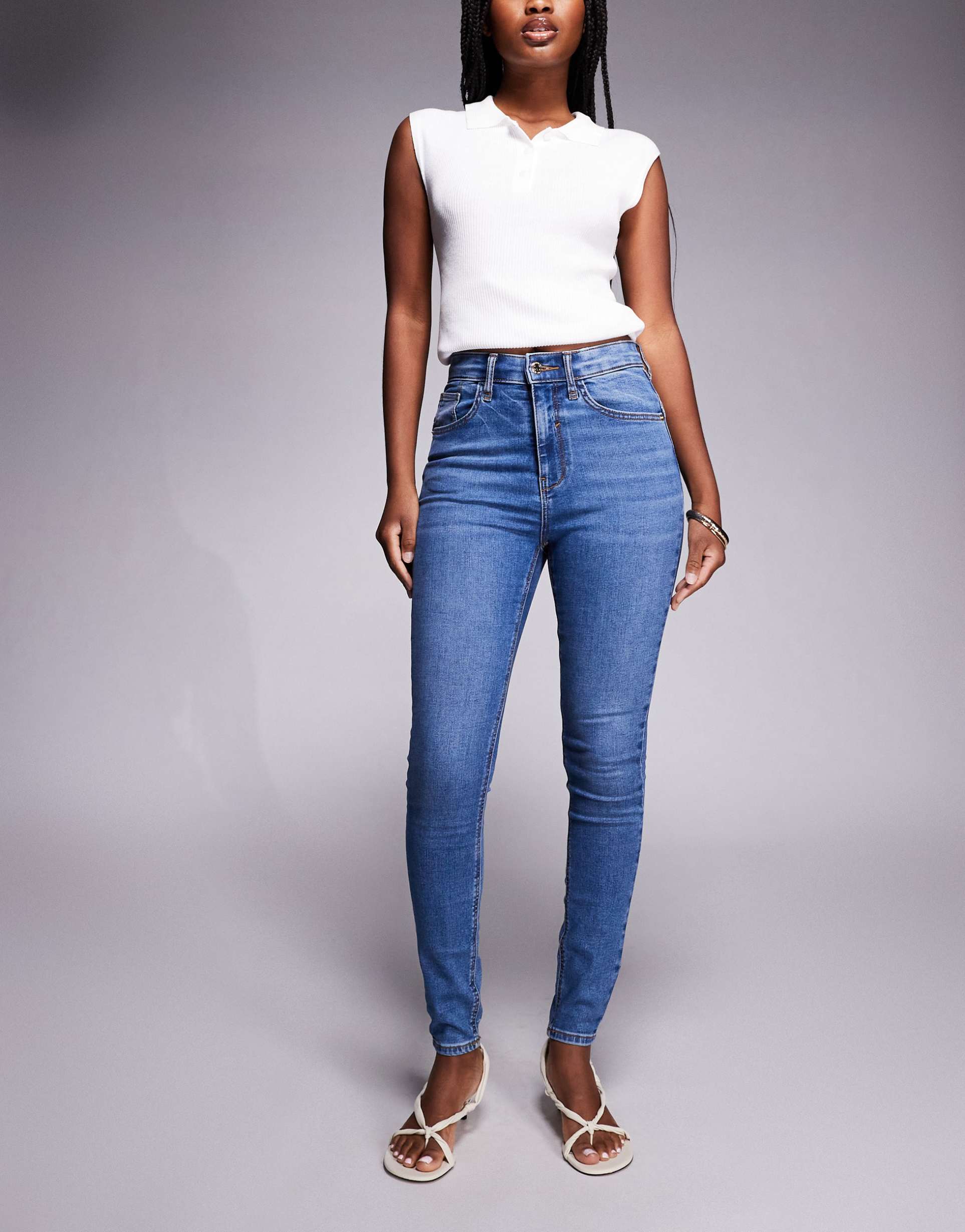 Skinny Jean in Medium Denim – Slim Fit Stretchable Jeans for Men in Pakistan | PRINDA
